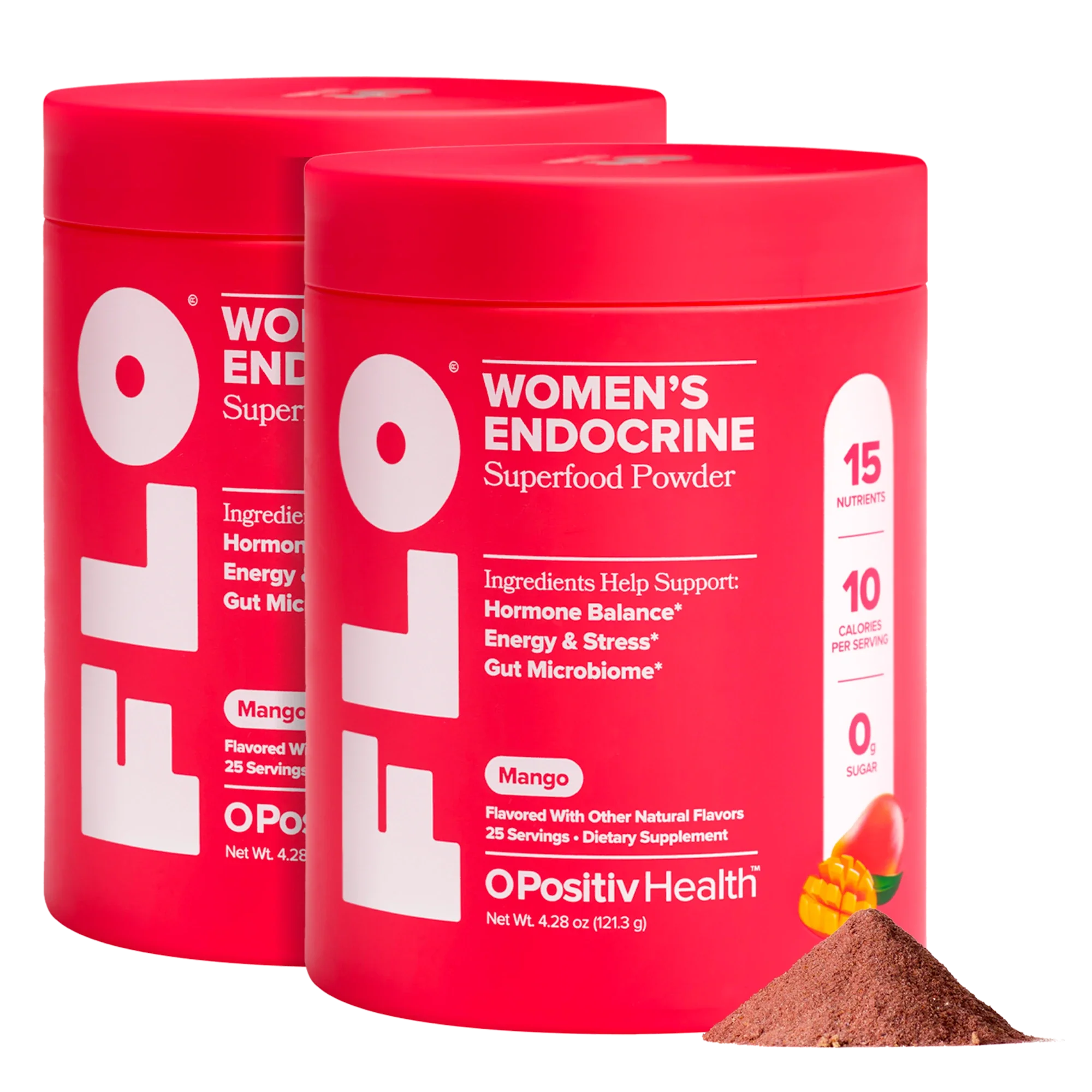 FLO - Mango Endocrine Superfood Powder - 2 Bottle Subscription