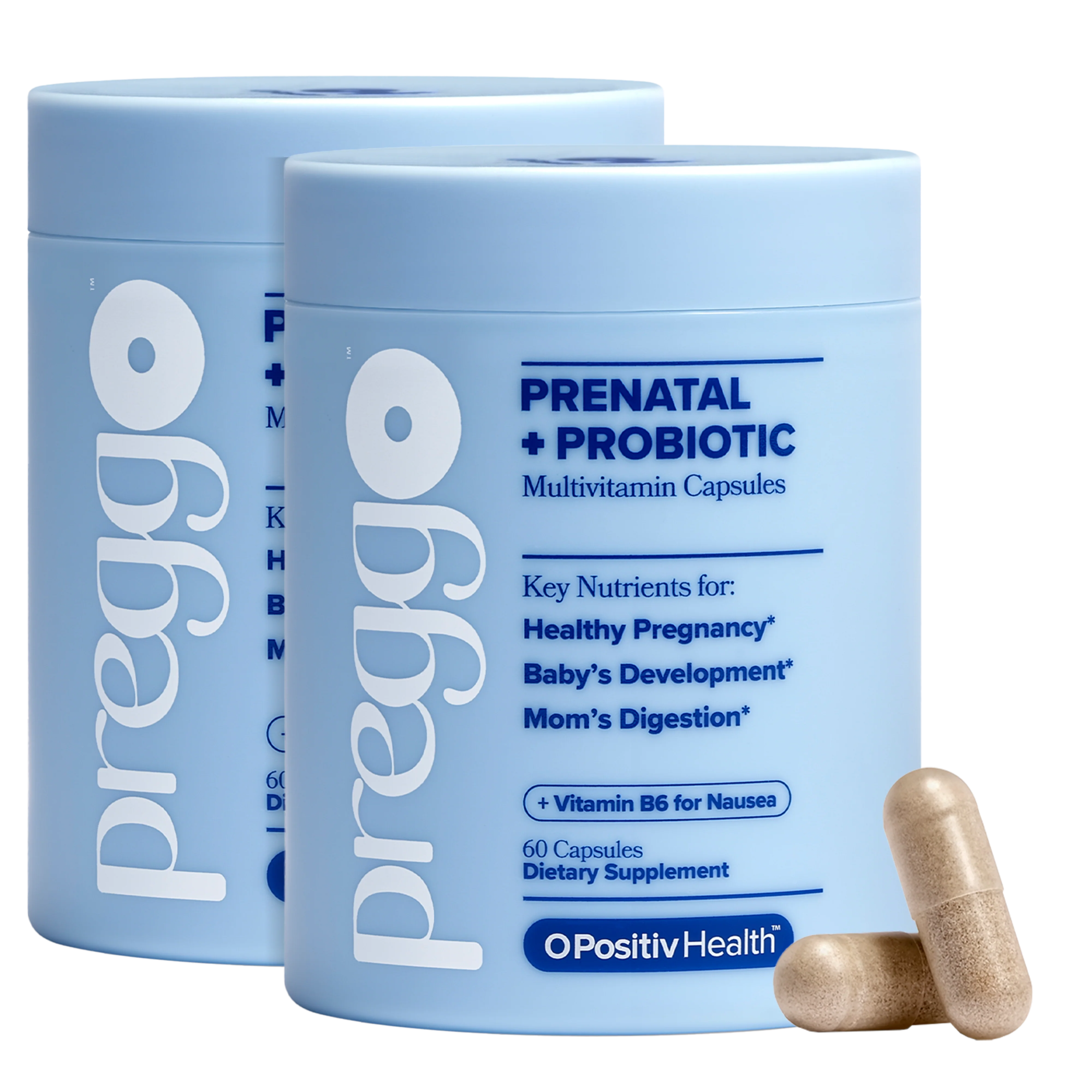 PREGGO - Probiotic Capsules - 2 Bottle Subscription