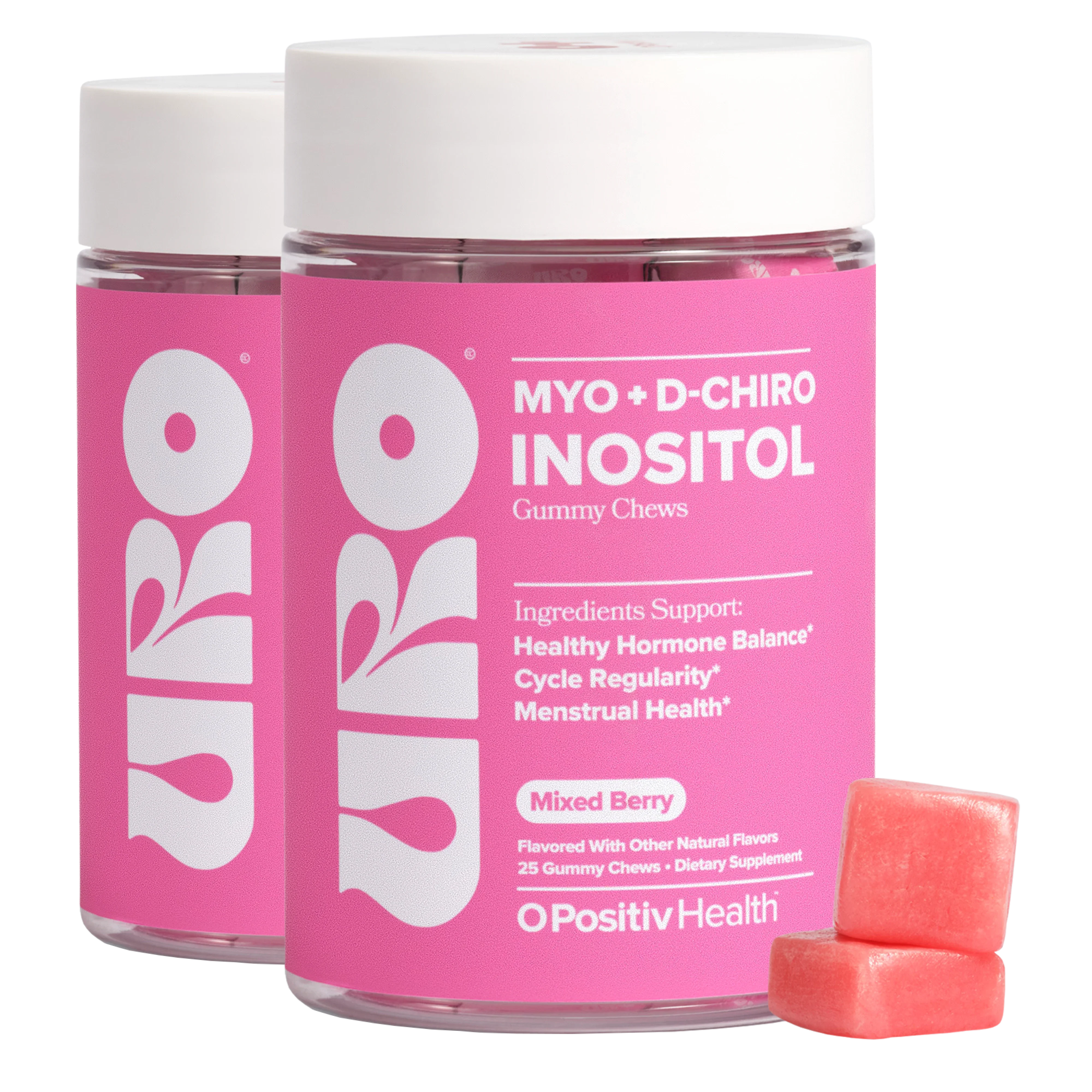 URO - Myo & D-Chiro Inositol Gummy Chews - 2 Bottle Subscription